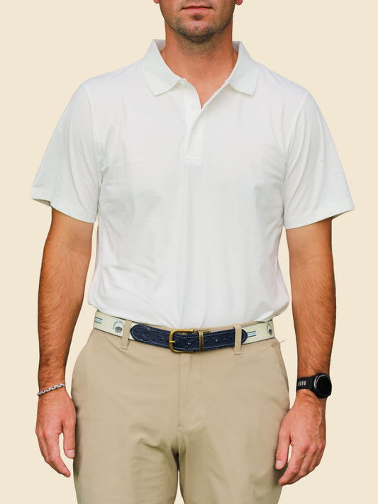 Angus and Grace Go Golfing - Men's Short Sleeve Polo